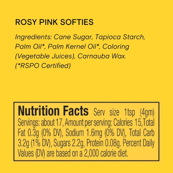 Supernatural Dye-Free Pink Softies Sprinkles, 3oz