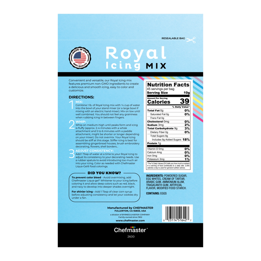 Royal Icing Mix, Chefmaster, 16 oz Bag
