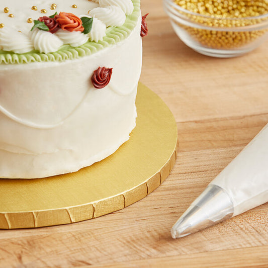 Round Cake Drum, 10", Gold
