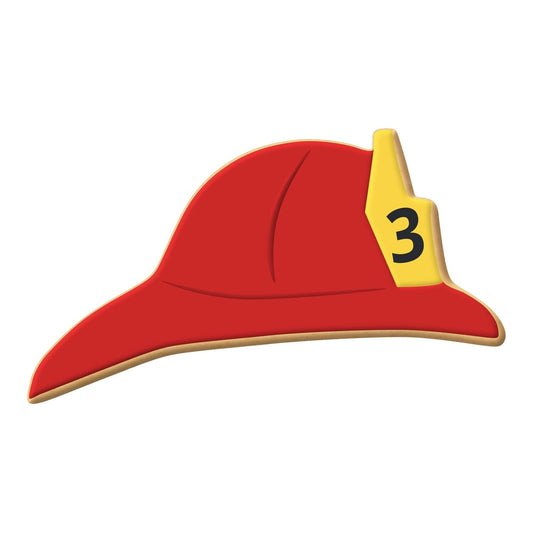 Fire Helmet Cookie Cutter, 4.5"