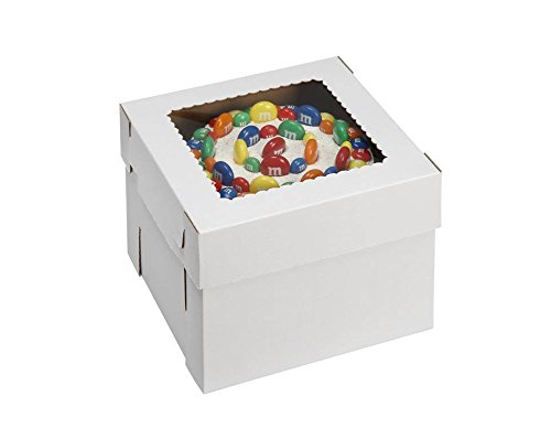Tall Cake Box with Window 14x14x12