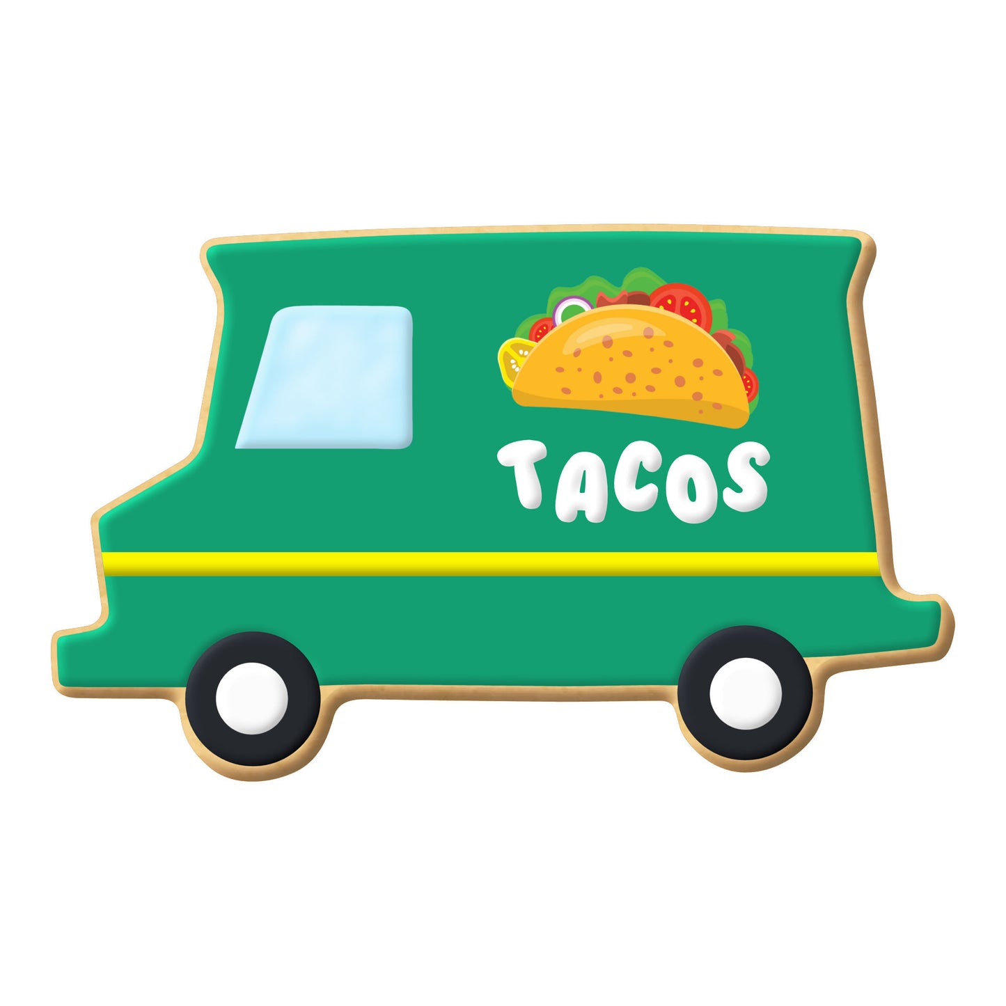 Delivery Food Truck Cookie Cutter, 4-1/8"