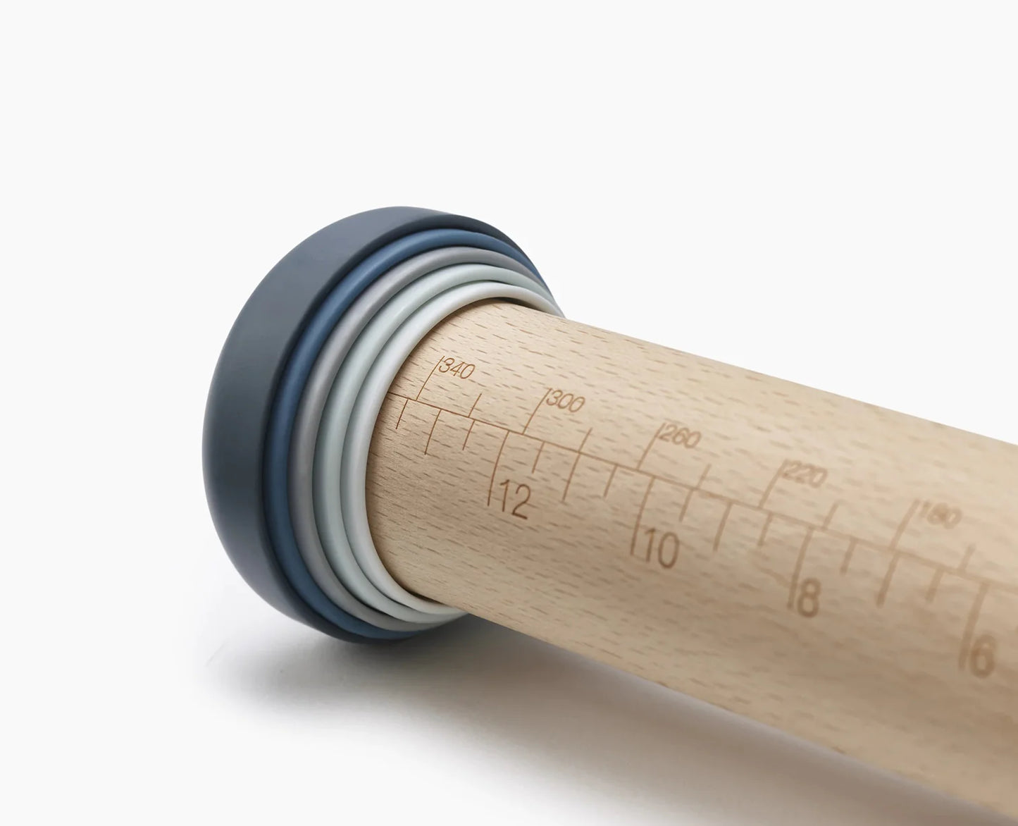 Updated Adjustable Rolling Pin Wood, Blue