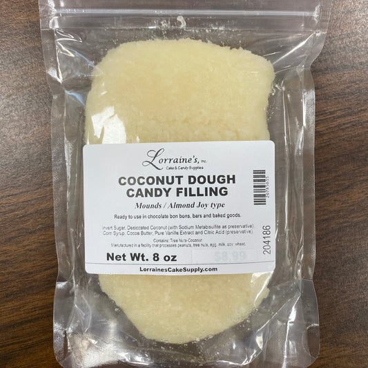 Coconut Dough Candy Filling (Mounds Type), 8 oz