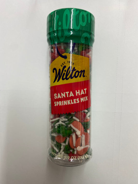 Santa Hat and Stocking Sprinkle Mix, Tall 3.8 oz