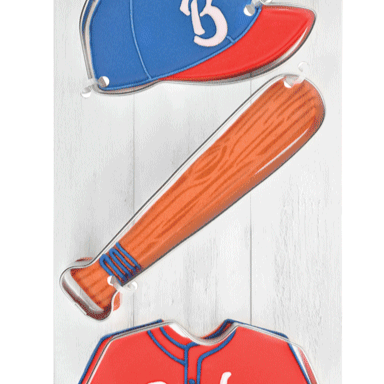 Baseball Bat Cookie Cutter, 4.5"