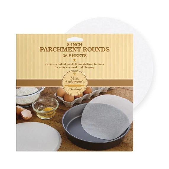 Parchment Sheets, Pre-Cut 8" Round