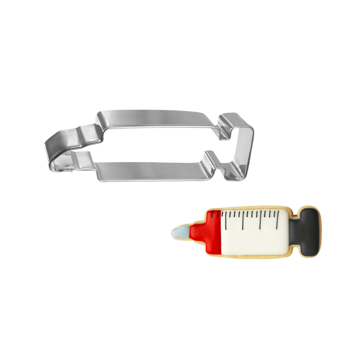 Syringe Medical Shot Cookie Cutter, 4.5"