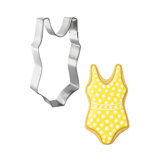 Swim Bathing Suit Leotard (One-Piece) Cookie Cutter, 4"