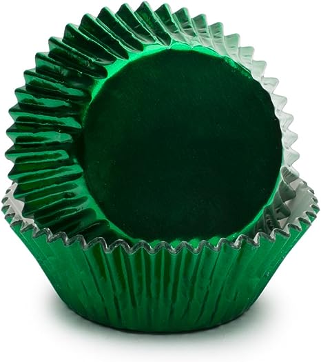 Green Foil Bake Cups, 32 pack