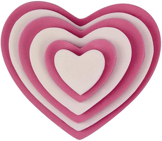 PME Heart Cutter Set, 6 Piece