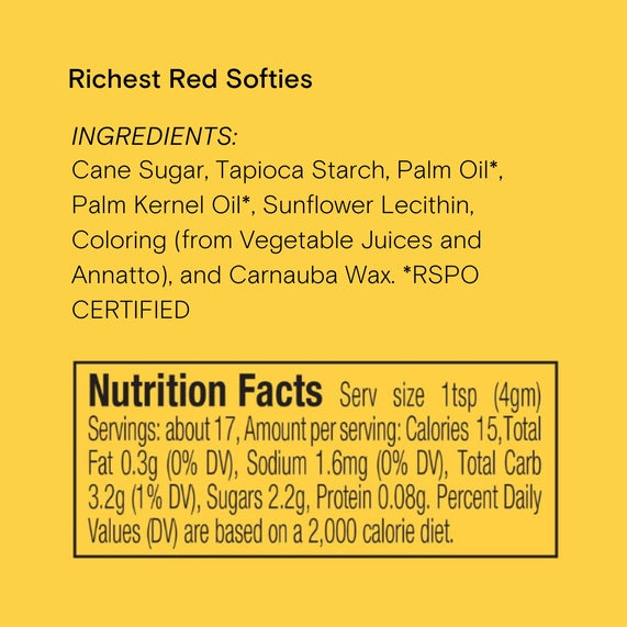 Supernatural Dye-Free Red Softies Sprinkles, 3oz