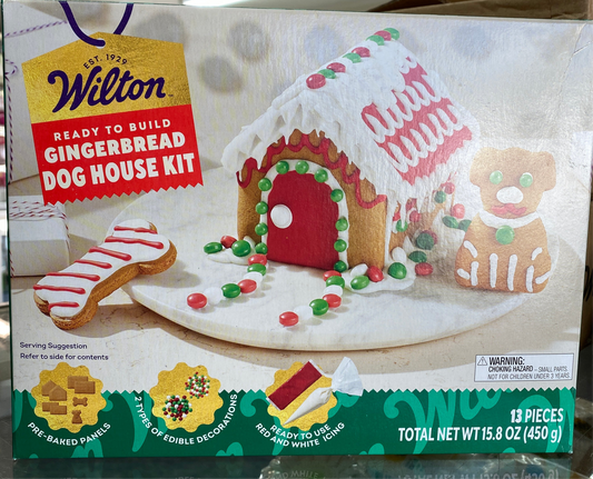 Gingerbread Dog House Kit, 12 piece