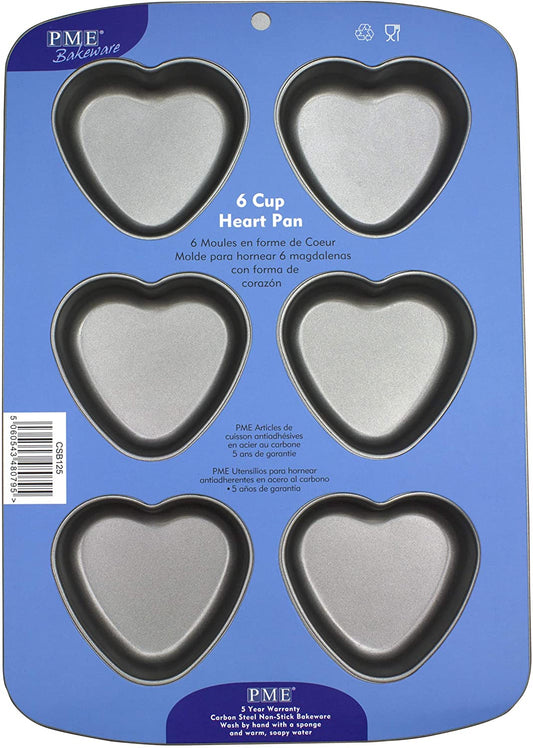 PME Heart Cupcake Pan, 6-Cup