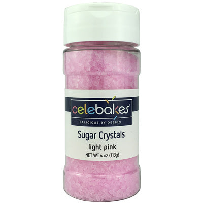 Sugar Crystals, Light Pink, 4oz