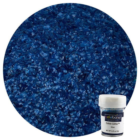 Edible Glitter, Blue 1/4 oz