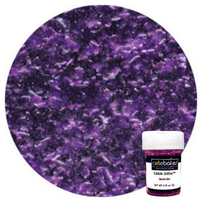 Edible Glitter, Lavender 1/4 oz