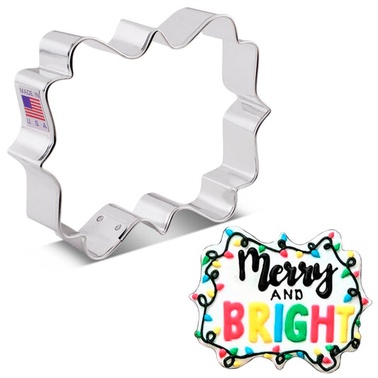 Plaque Square Cookie Cutter, 3.25x4"