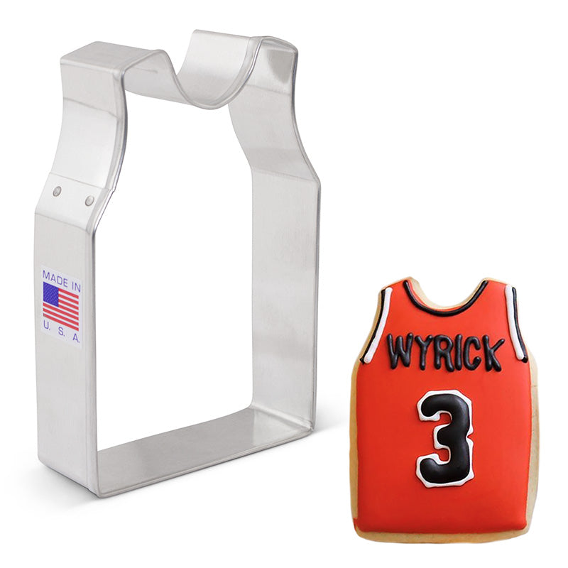 Basketball Jersey Cookie Cutter, 4"