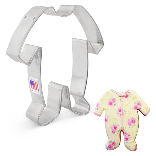 Baby Footie Pajamas Cookie Cutter, 4.5"