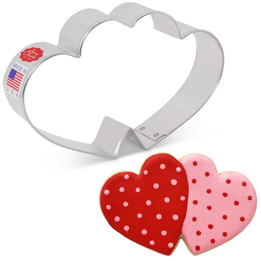 Double Heart Cookie Cutter, 4.5"