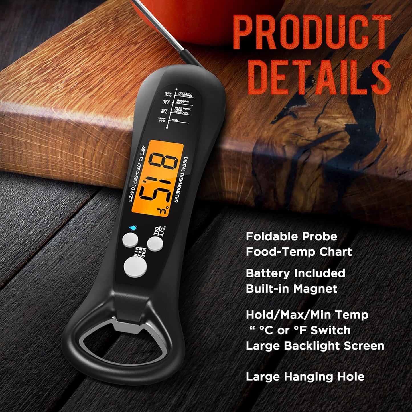 Instant Read Digital Thermometer