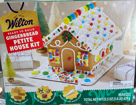 Gingerbread House Kit, Unassembled, 12 piece