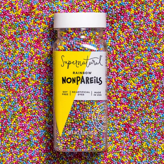 Supernatural Dye-Free Rainbow Nonpareils, 3oz