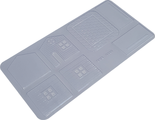 Chocolate House with Base 7-piece Mold, BWB