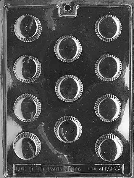 Peanut Butter Cup Mold, #6 Medium, 1.5"