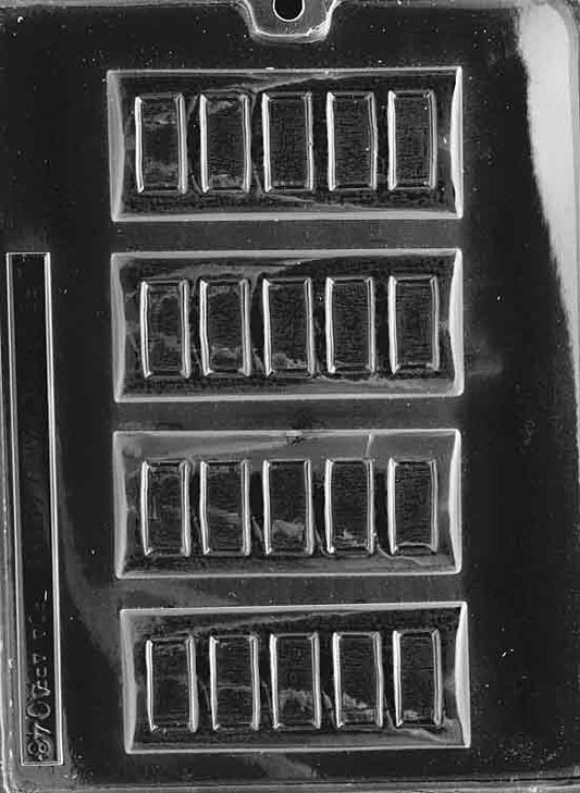 Candy Bar Mold, 1.1 oz, 4 cavity