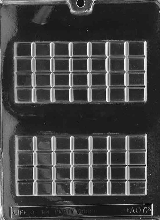 Candy Bar Mold, 28 pieces, 3.1 oz