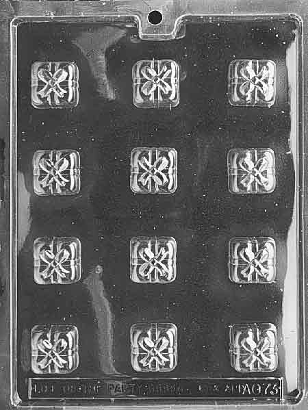 Bite Size Square Present Mold, 12 cavity