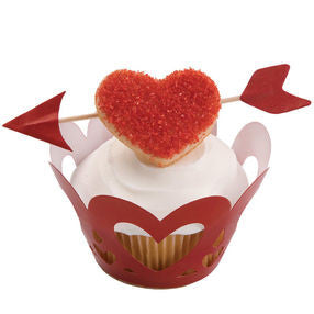 Wilton Valentine Cupcake Wrap Combo, 12 pack