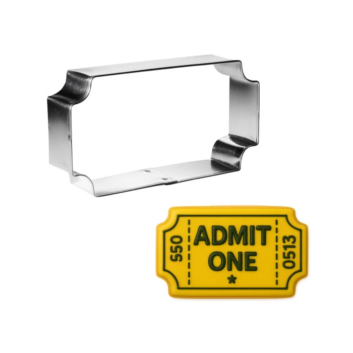 Ticket Plaque Cookie Cutter, 3.75"