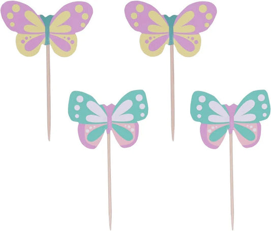 Butterfly Cupcake Topper Picks, 24 pack