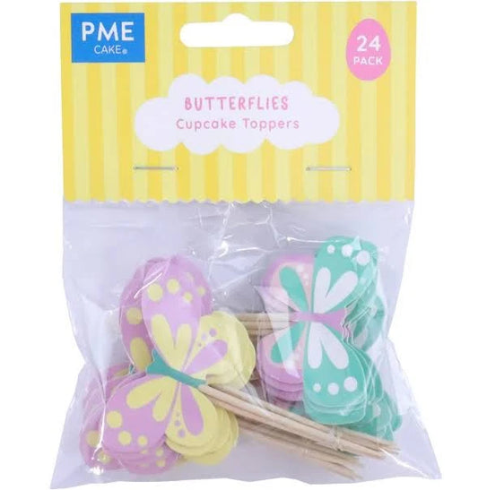 Butterfly Cupcake Topper Picks, 24 pack
