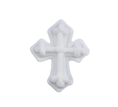 Royal Icing Cross, White 6 Pack