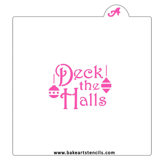 Deck the Halls Cookie Stencil