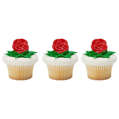 Red Rose Rings 9 Pack