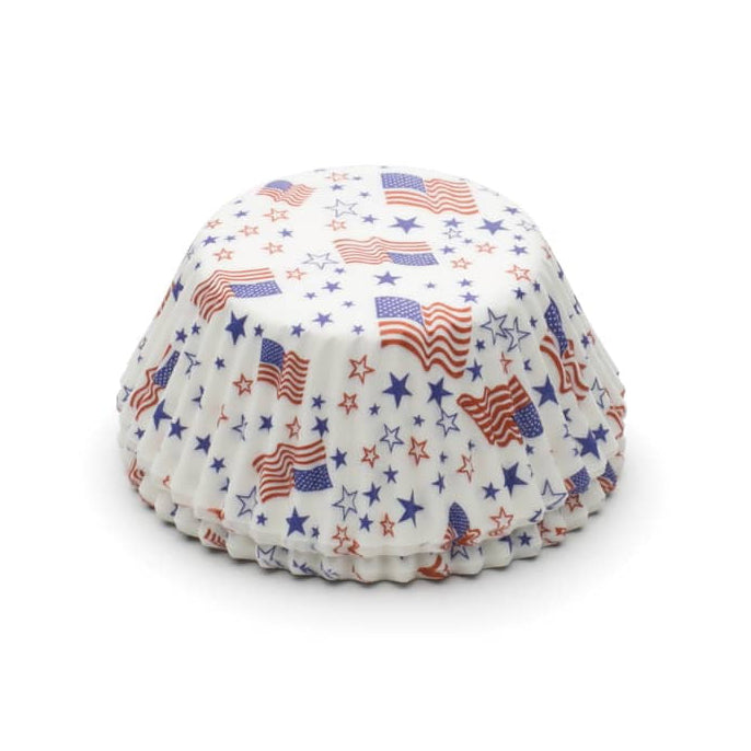 Patriotic Flag Bake Cup, 50 pack