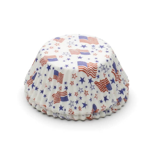 Patriotic Flag Bake Cup, 50 pack