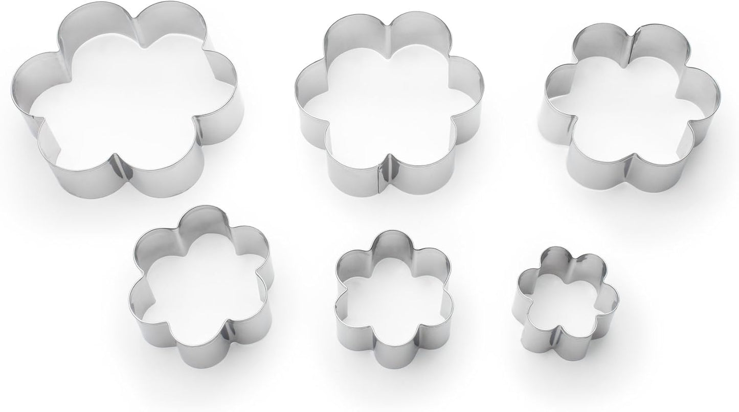 Flower Cookie Cutter Set, 6 Piece