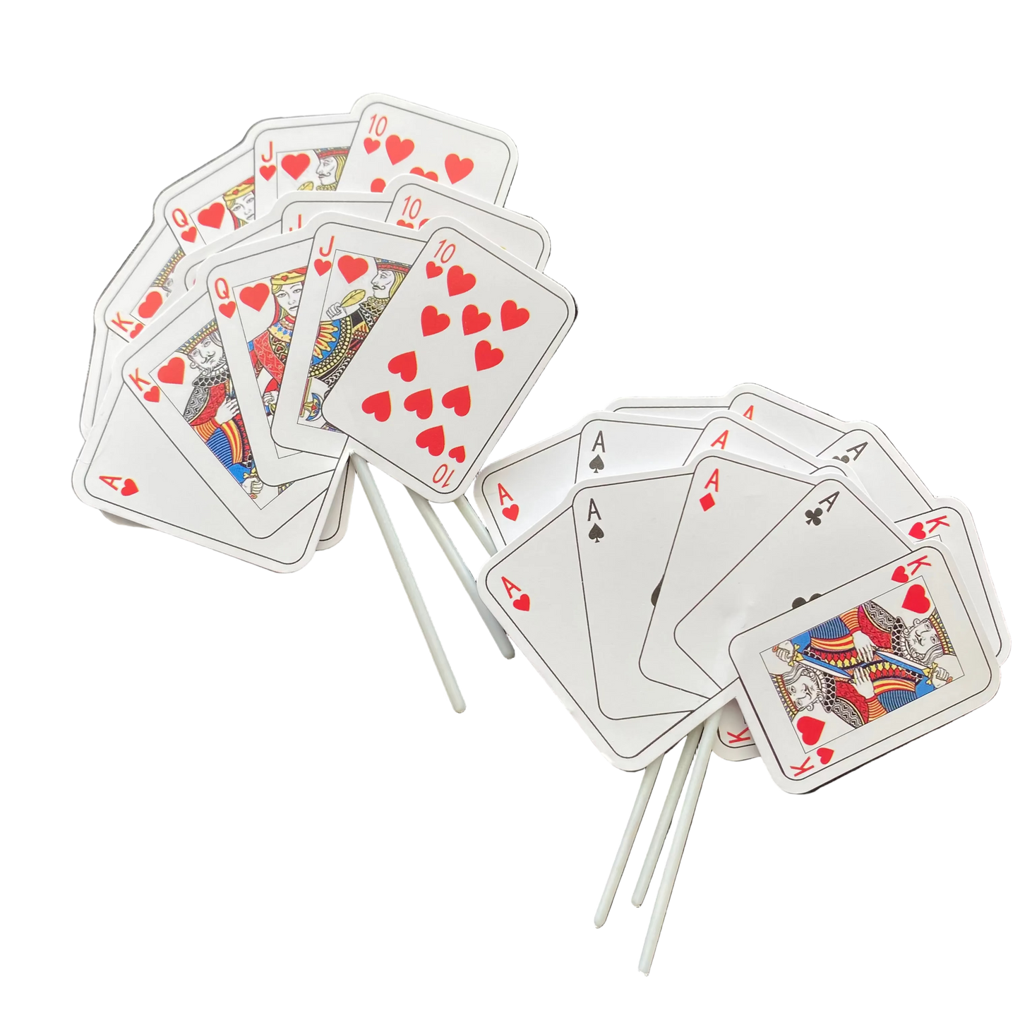 Playing Cards Cupcake Picks, 6 Pack