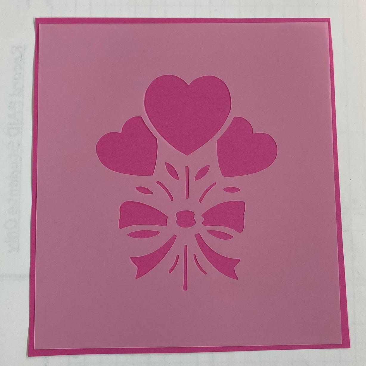Heart Bouquet Stencil