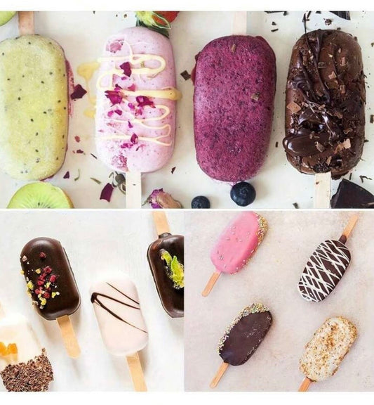 Silicone Cakesicle Mold with Wooden Sticks