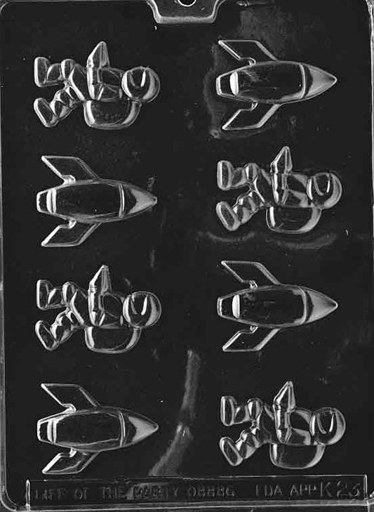 Space Man and Rocket Mold (k023)