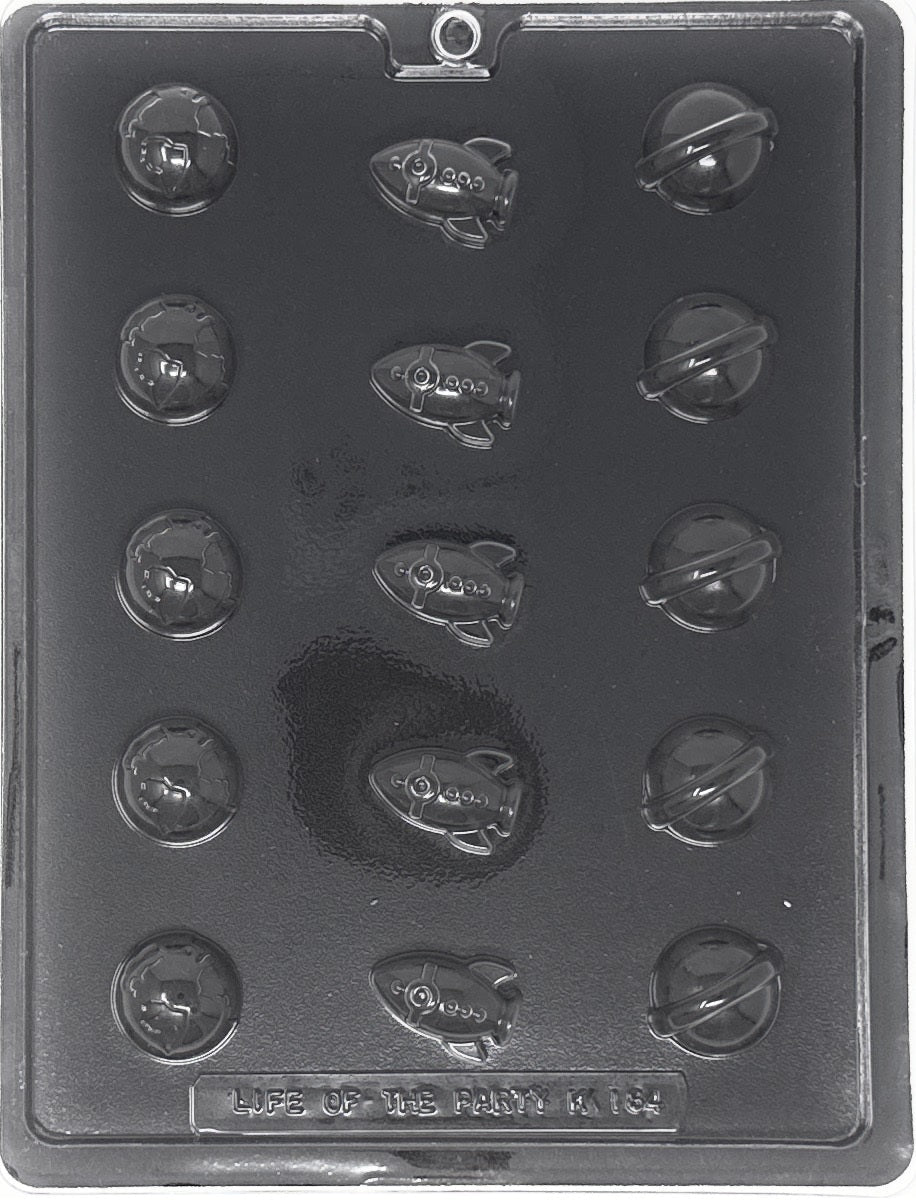 Bite Size Planet & Spaceship Mold (k184)