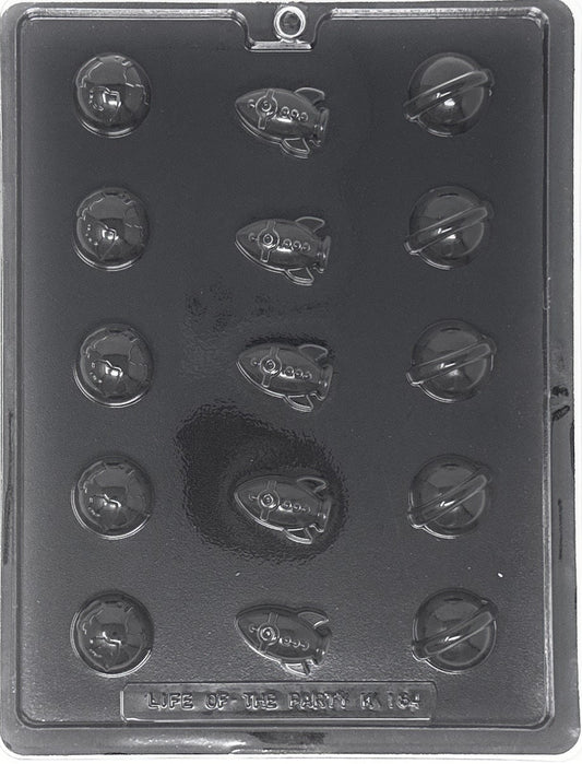 Bite Size Planet & Spaceship Mold (K184)