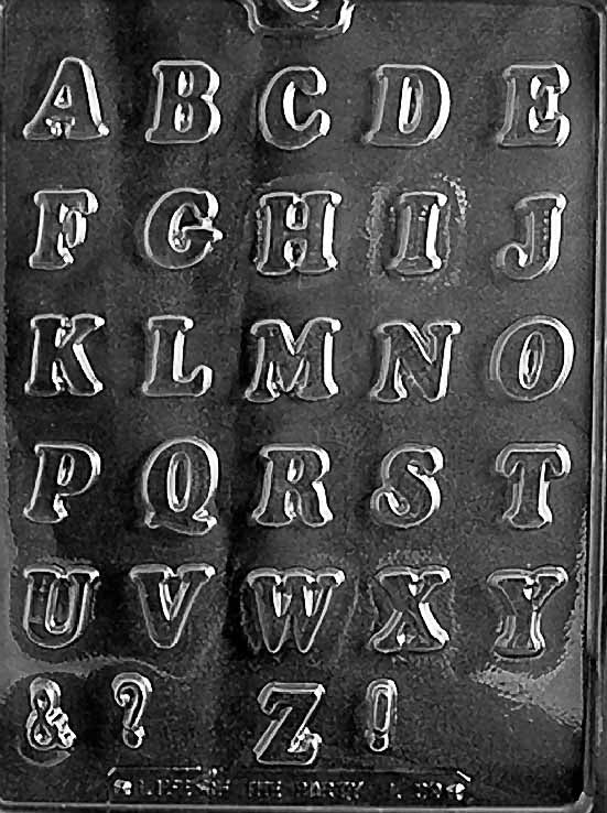 Alphabet Letters Mold, Small